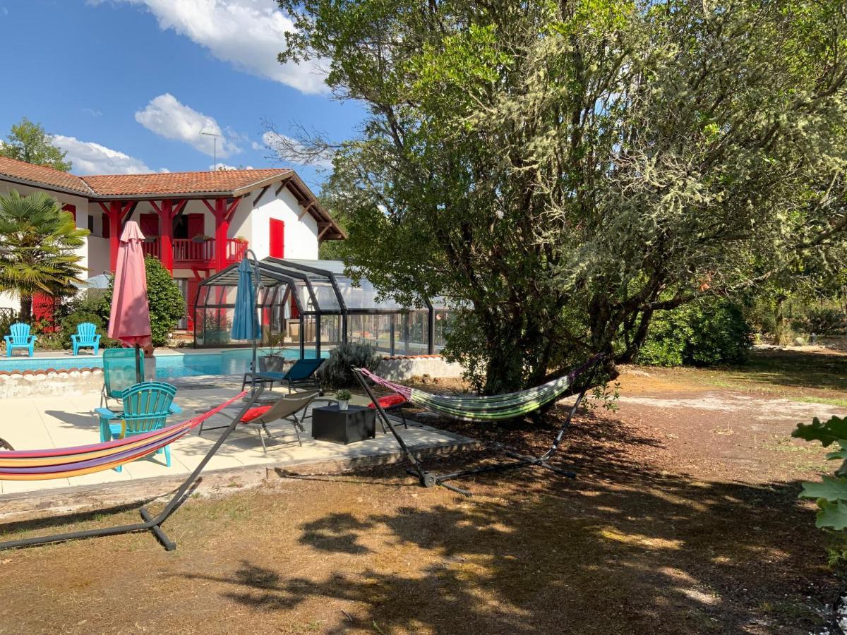 Bed and Breakfast Domaine De Labelo Commensacq Esterno foto